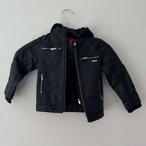 Guess Black Faux Leather Jacket